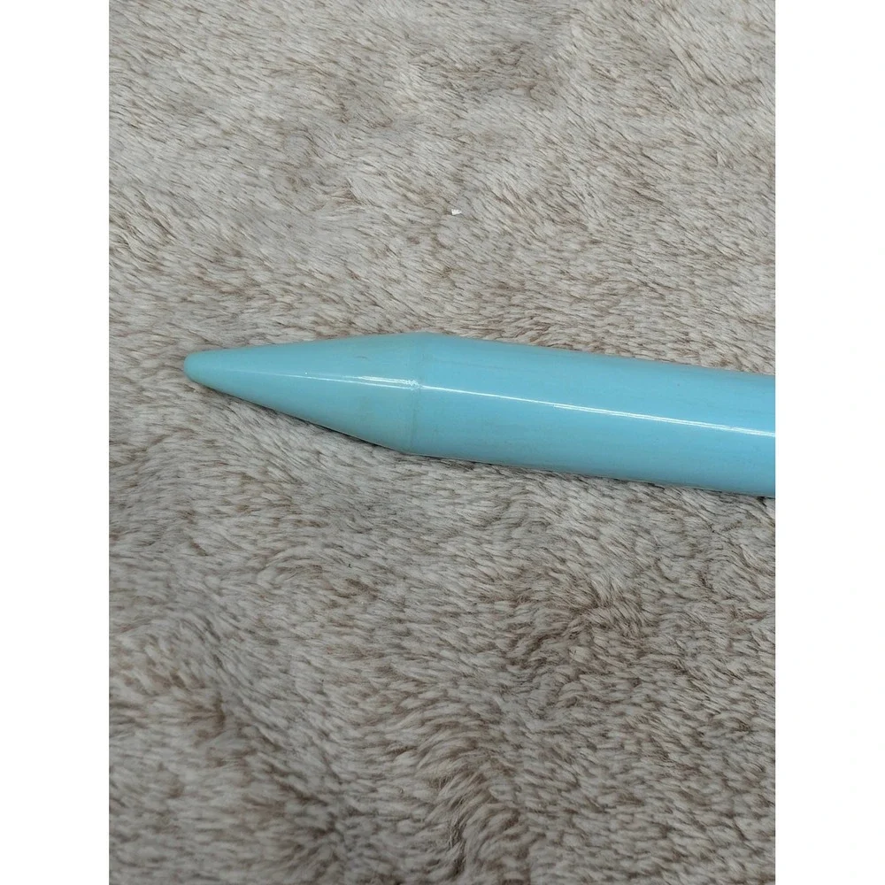 Vtg Boye Sz 35 Jumbo Blue Plastic Knitting Needle Broomstick Single Replacement